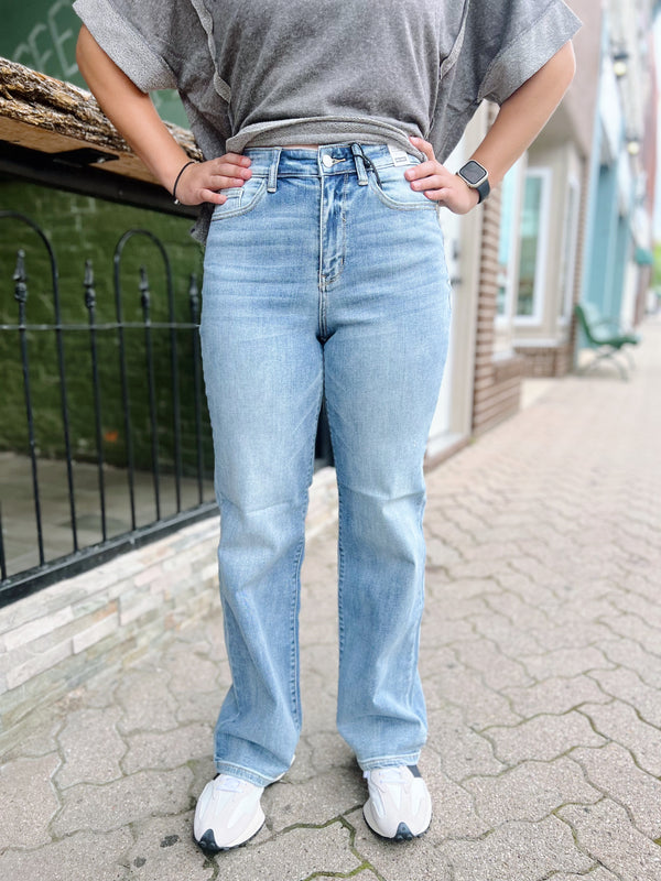 Piper's High Rise Straight Leg Jeans