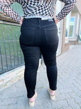 Curvy Reba's Black Rhinestone Jeans