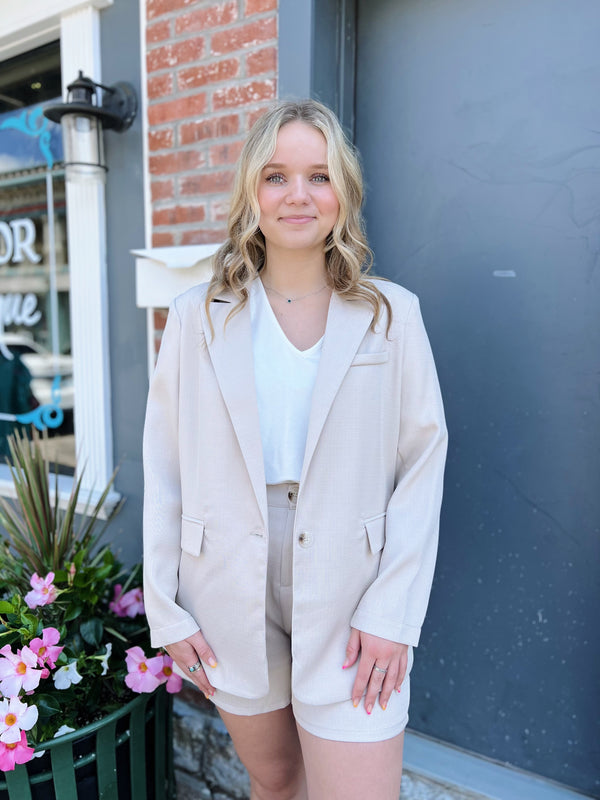 Oversized Textured Blazer