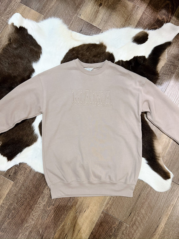 Embroidered Mama Sweatshirt