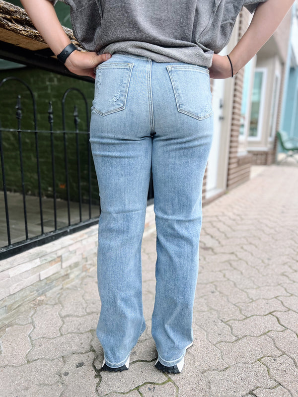 Piper's High Rise Straight Leg Jeans