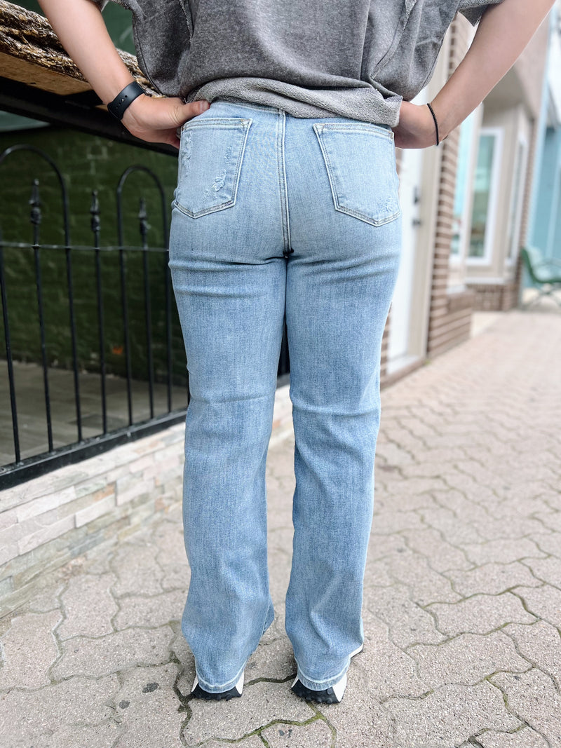 Piper's High Rise Straight Leg Jeans