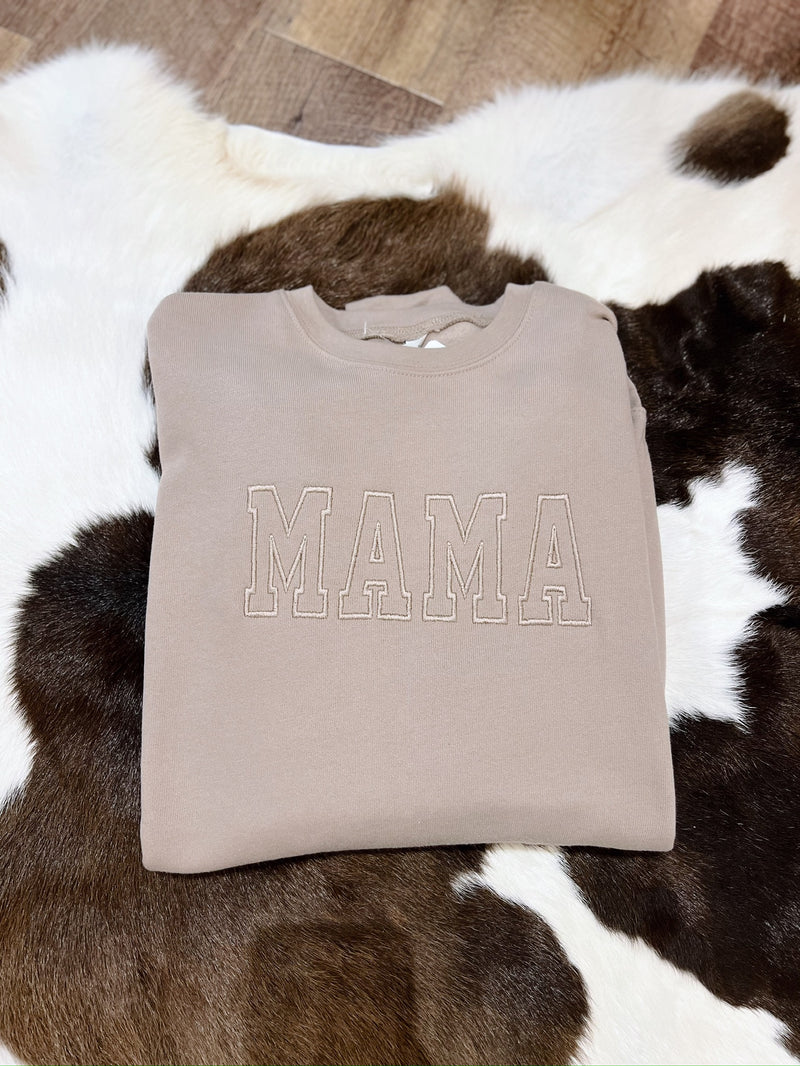 Embroidered Mama Sweatshirt