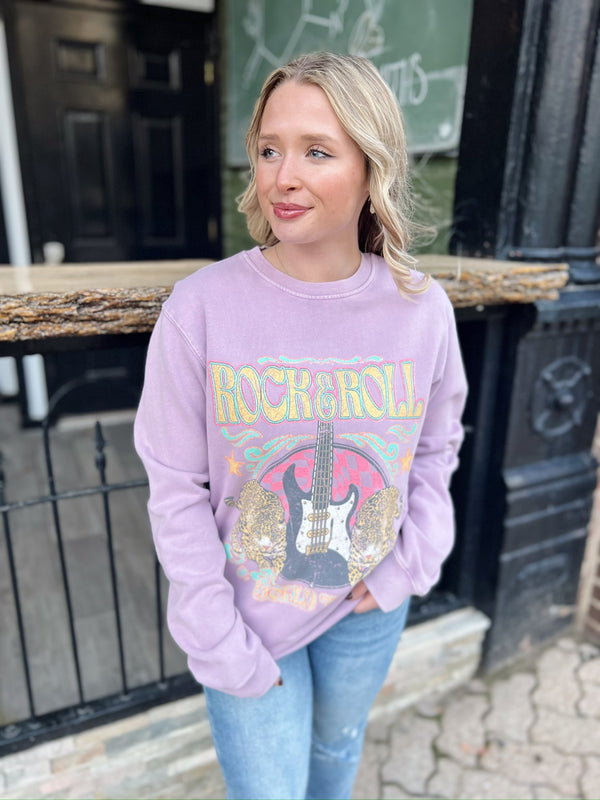 Rock N Roll World Tour Graphic Sweatshirt