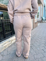 Drawstring Waist Cargo Lounge Pants