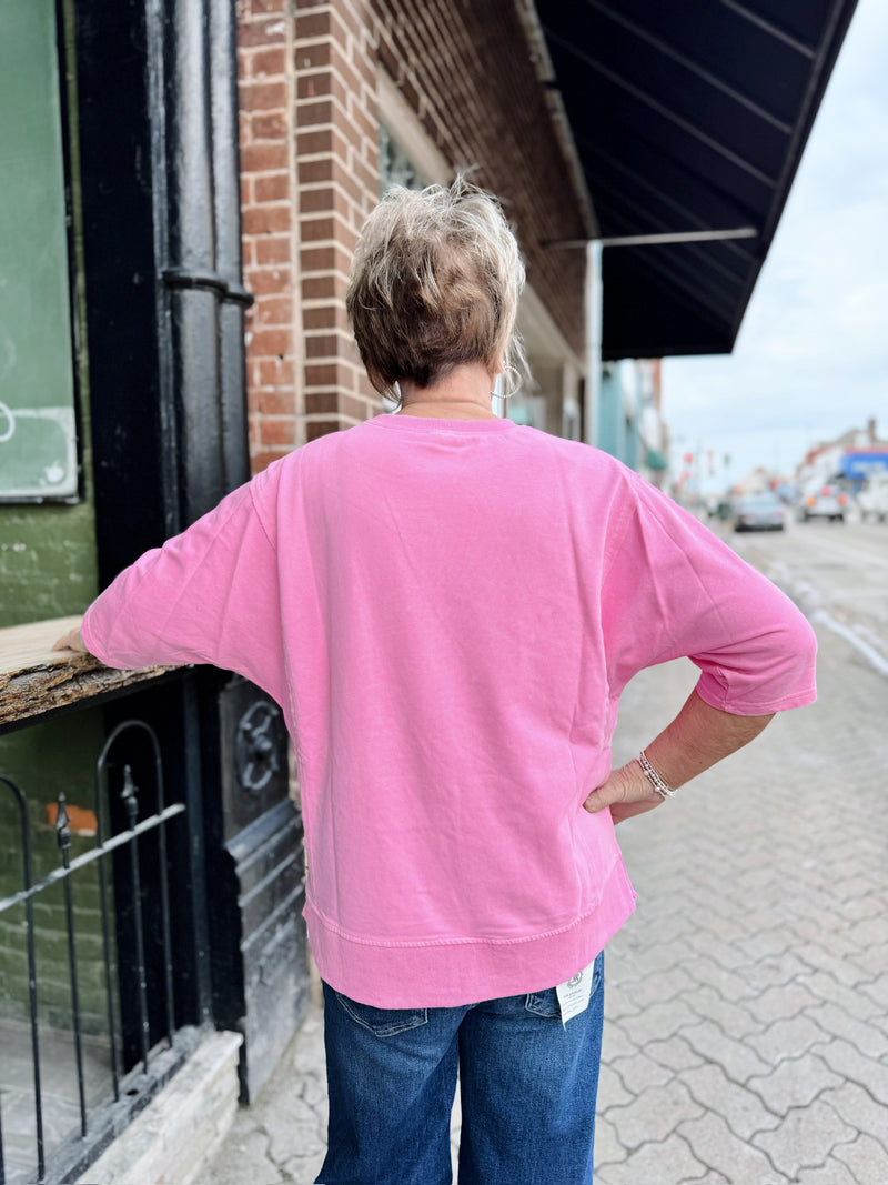 Oversized Flower Detail Top