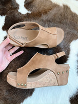 Niko's Brown Shimmer Sandals with Heel