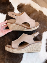 K Bye Taupe Sandals with Heel