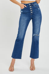 Kate's Button Fly Cropped Jeans