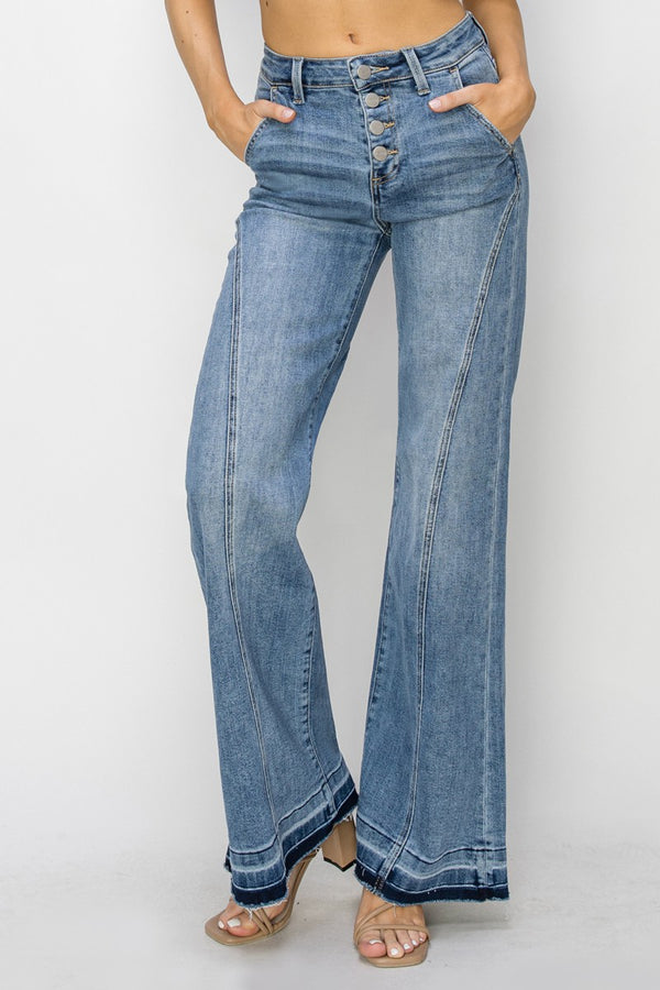 Paula's High Rise Seam Lined Jeans