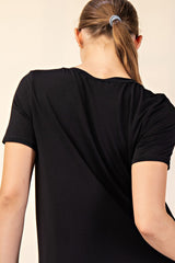 Curvy Modal Short Sleeve Top