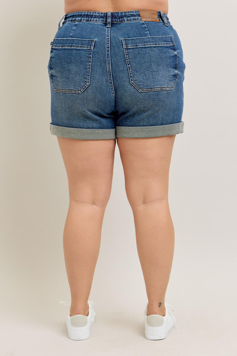 Curvy Sterling's Cuffed Shorts