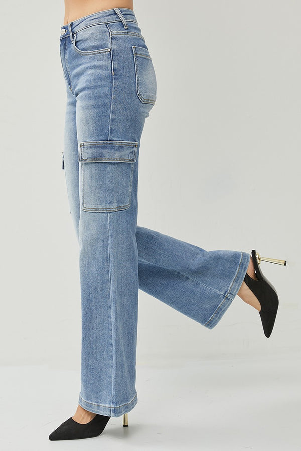 Bridgett's High Rise Cargo Jeans