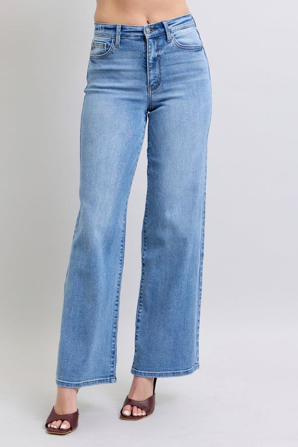 Sunny's Vintage Wash Wide Leg Jeans