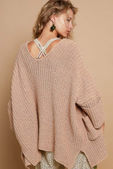 Chunky Cuffed Wide Sleeve Knit Cardigan