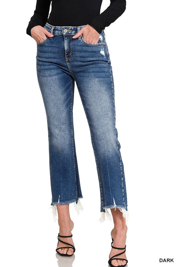 Raye's Crop Flare Denim Jeans