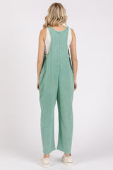 Slouchy Knit Overalls with Front Pockets