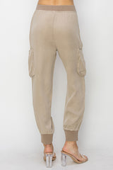 Curvy Lightweight Cargo Drawstring Joggers