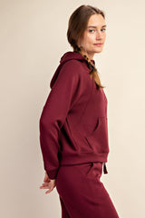 Curvy Ultimate Soft Quarter Zip Hooded Jacket