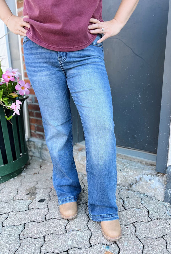 Marla's Mid Rise Mini Side Slit Jeans