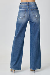 Harper's High Rise Dark Wash Wide Leg Jean