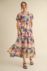 Curvy Multi Floral Dress