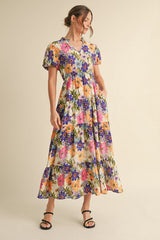 Multi Color Floral Dress