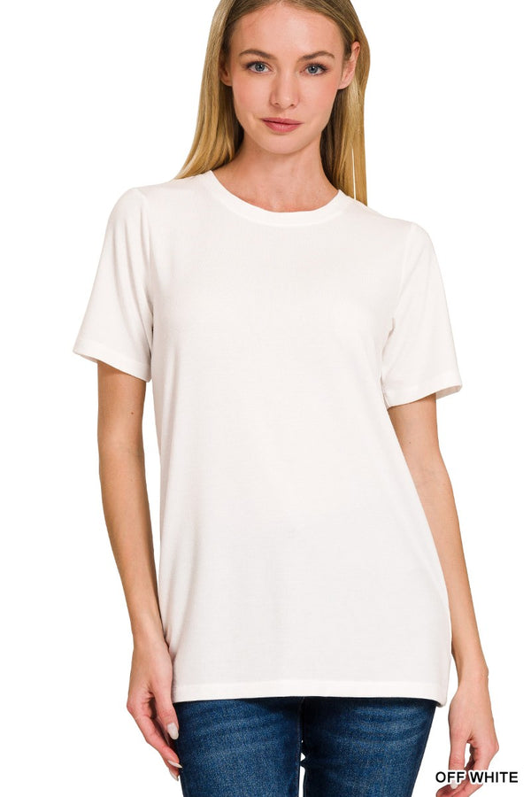 Basic Short Sleeve Round Neck Tee