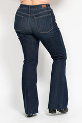 Curvy Camry's High Wasted Flare Dark Wash Jeans