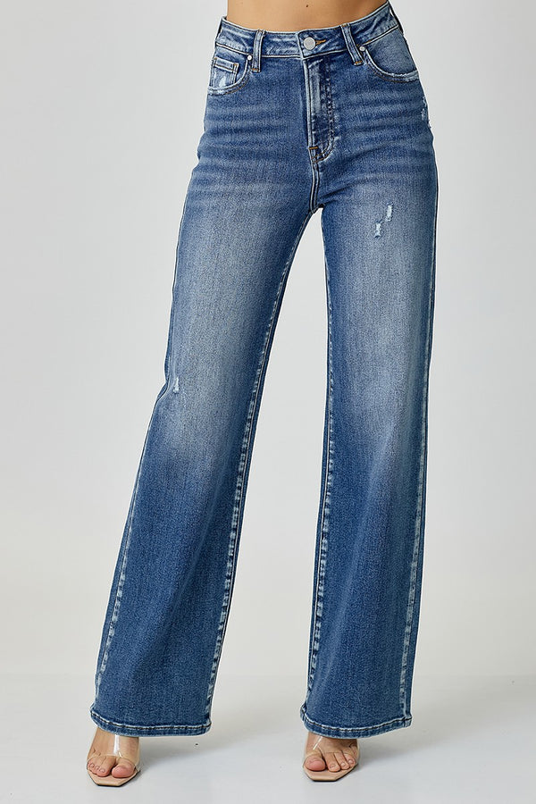 Harper's High Rise Dark Wash Wide Leg Jean