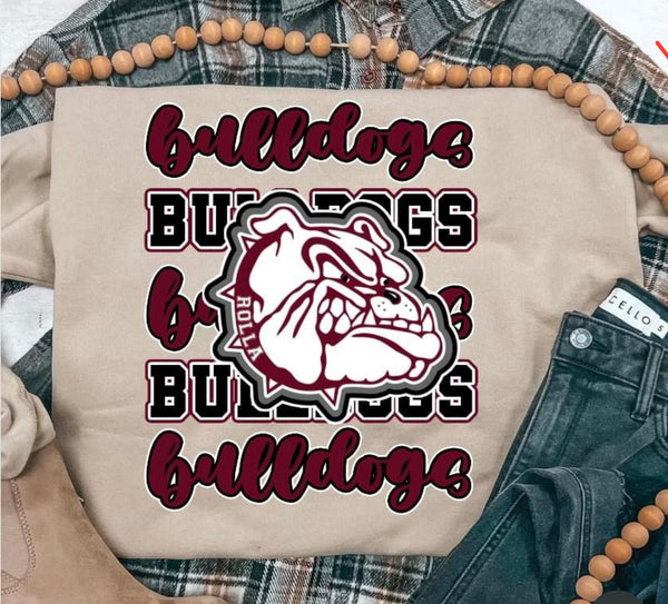 Sand Bulldog Mascot Crewneck