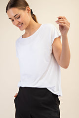 Curvy Basic Modal Boat Neck Top