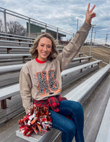 Khaki KC Football Leopard Sweatshirt