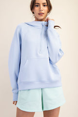 Curvy Modal Quarter Zip Hoodie