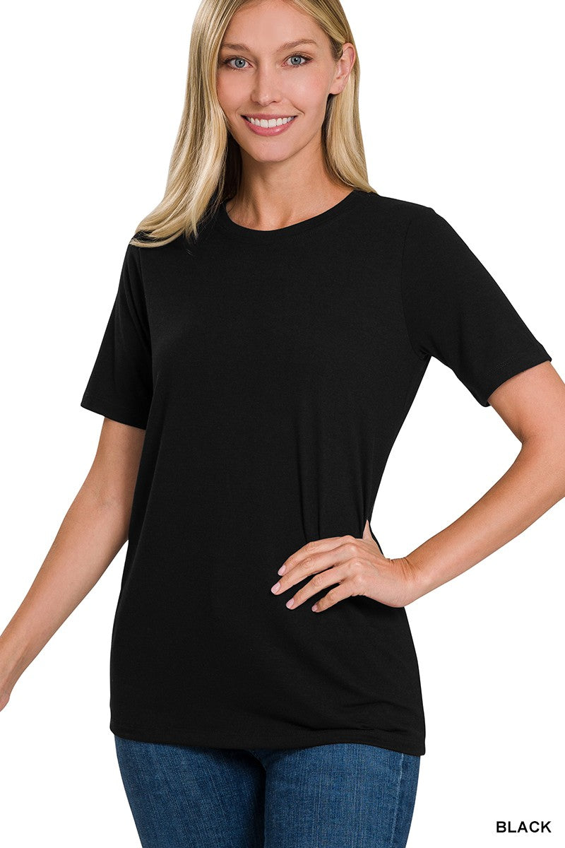 Basic Short Sleeve Round Neck Tee