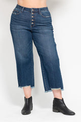 Curvy Austyn's Hem Cropped Wide Leg