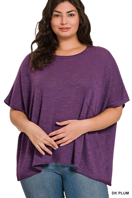 Dolman Sleeve Lightweight Sweater Top