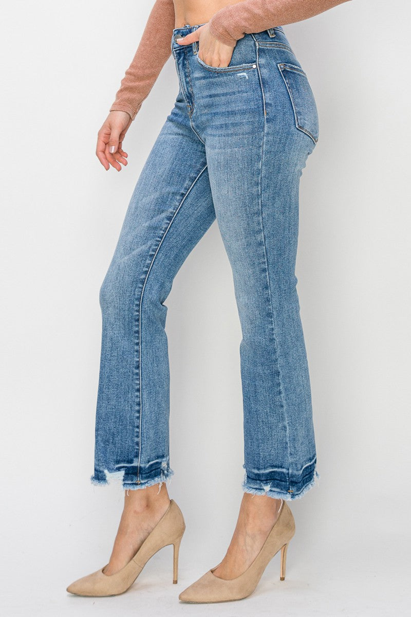 Millie High Rise Crop Flare Jeans