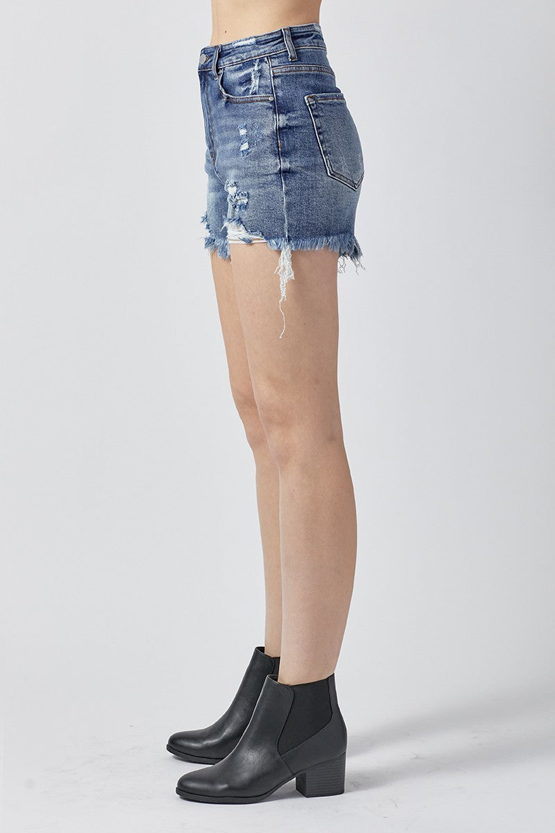 Luna's Medium Washed High Rise Shorts