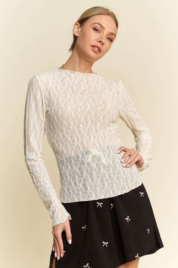 Mesh Textured Top