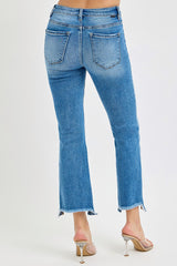 Katy's Mid Rise-Crop Bootcut Hem Jeans