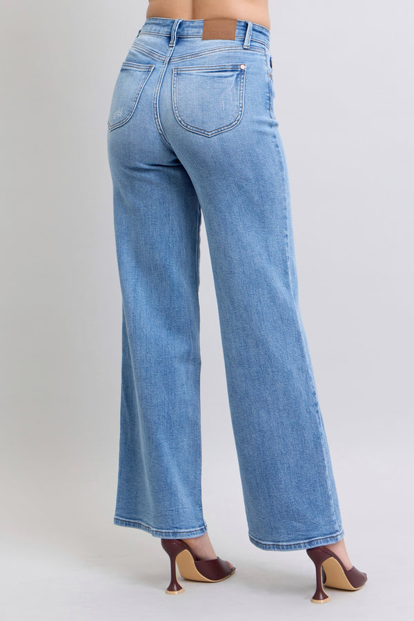 Sunny's Vintage Wash Wide Leg Jeans