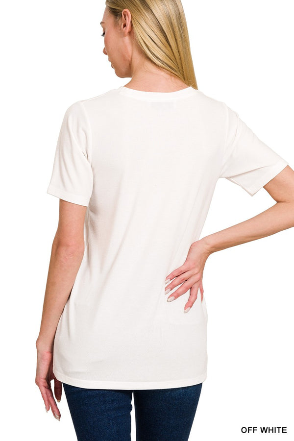 Basic Short Sleeve Round Neck Tee