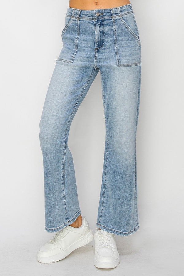 Folly's High Rise Ankle Flare Jeans