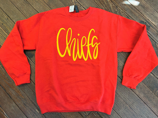 Yellow Puff Chiefs Sweatshirt