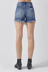 Luna's Medium Washed High Rise Shorts