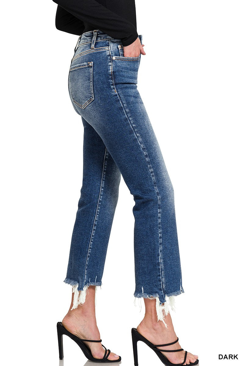 Raye's Crop Flare Denim Jeans