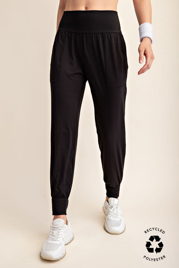 Curvy Black Super Soft Joggers