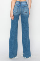 Brette's Mid Rise Medium Wash  Wide Leg Jeans