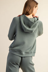 Ultimate Soft Quarter Zip Hooded Jacket